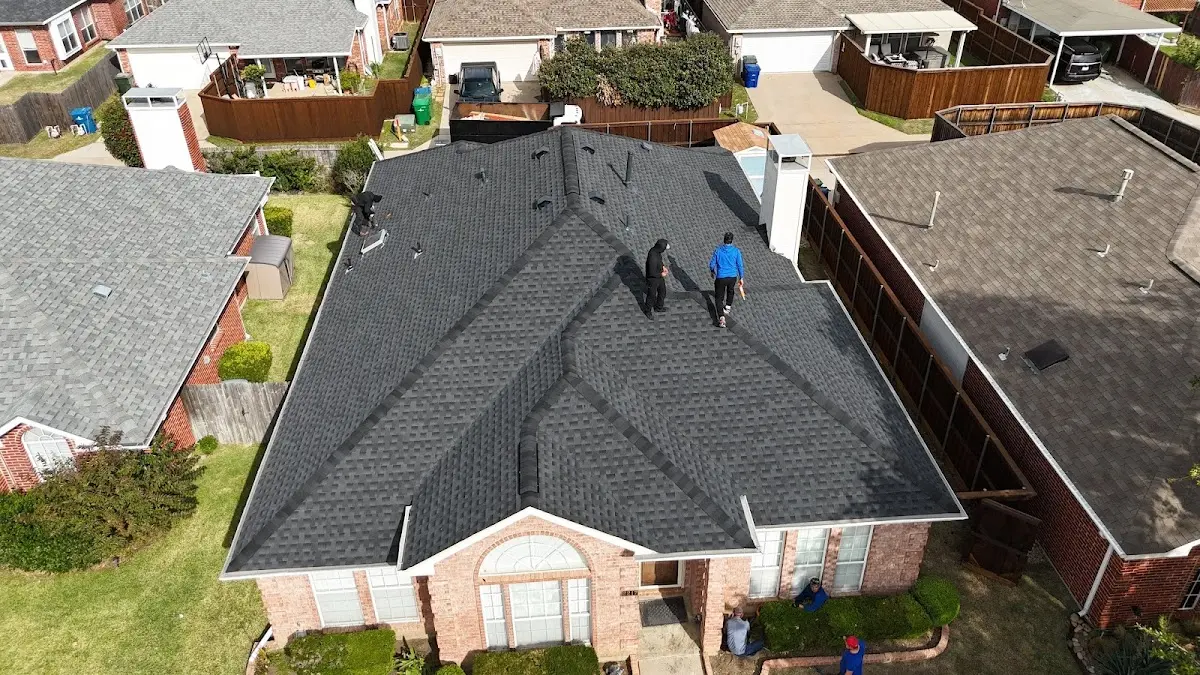 Slate & Tile Roof Repair work in progress on a Bayville property